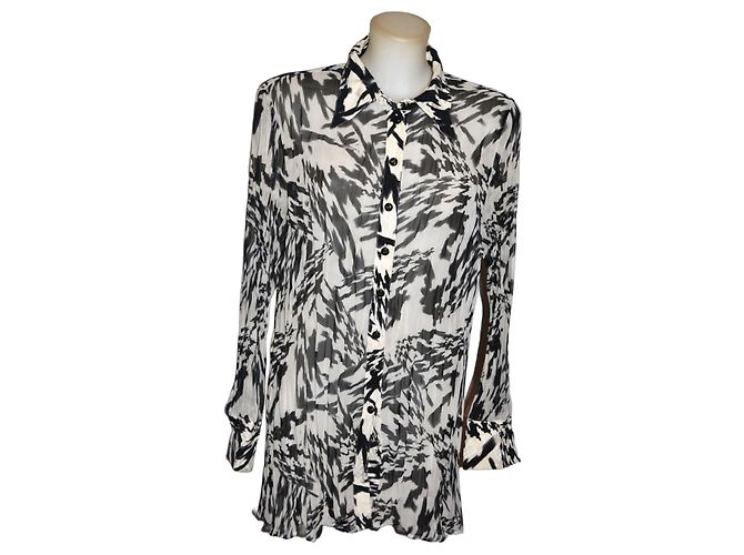 Camicia Oversize Escada Nera e Bianca Nero Bianco 