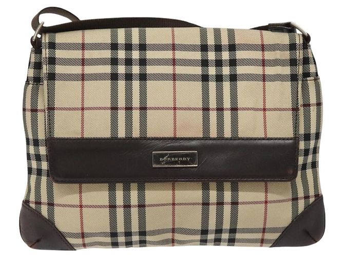 Burberry Nova check Canvas and Leather Beige