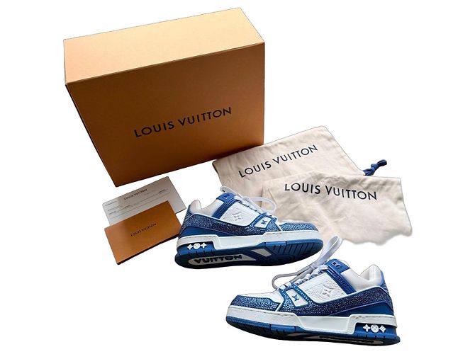 Louis Vuitton Sneaker Weiß Blau