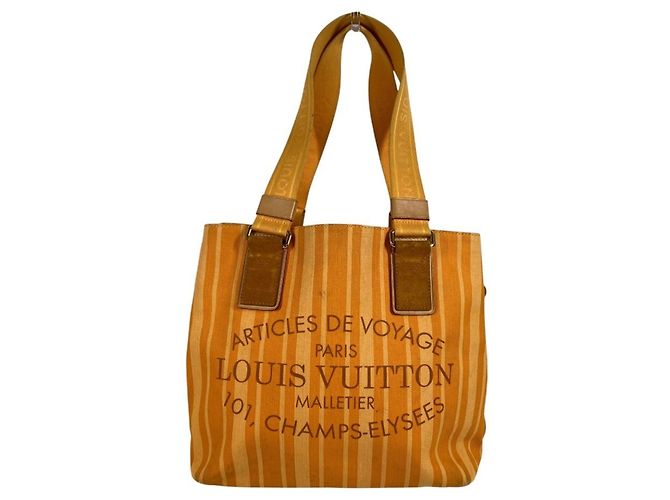 Louis Vuitton M94145 Plan Soleil Cabas PM Shoulder Bag Yellow