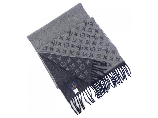 Sciarpa Monogram Gradient Louis Vuitton Marrone Nero