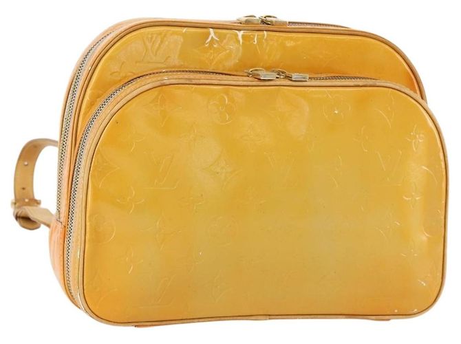 LOUIS VUITTON Monogram Vernis Marley Rucksack Grau M91038 LV Auth ARZ451