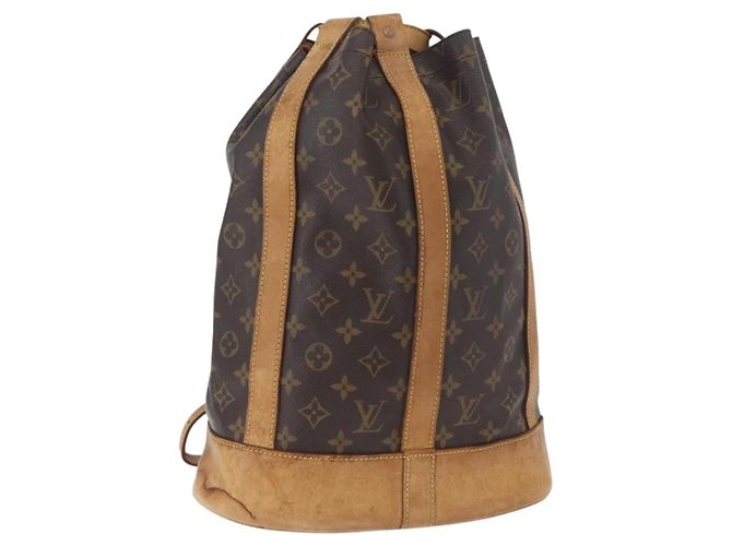 LOUIS VUITTON Bolsa de Ombro Monogram Randonnee PM M42243 LV Auth BSZ526 Monograma