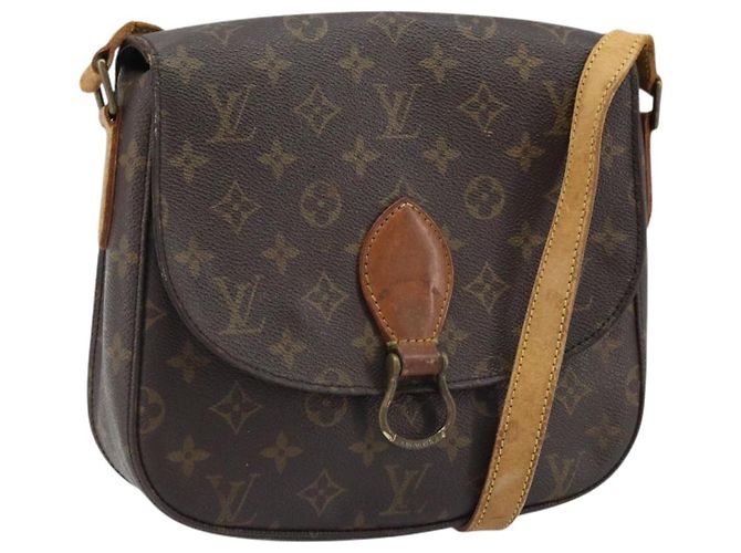 LOUIS VUITTON Bolsa de Ombro Monogram Saint Cloud GM M51242 LV Auth LNZ811 Monograma