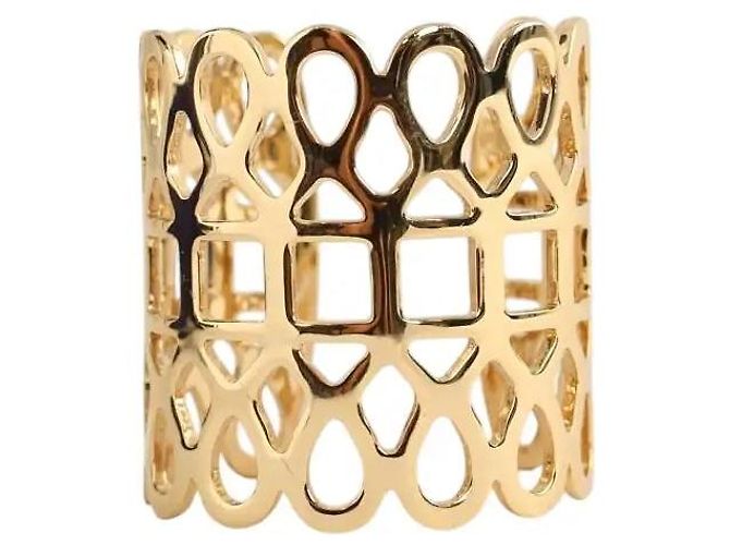 Tory Burch Manchette dourada Dourado