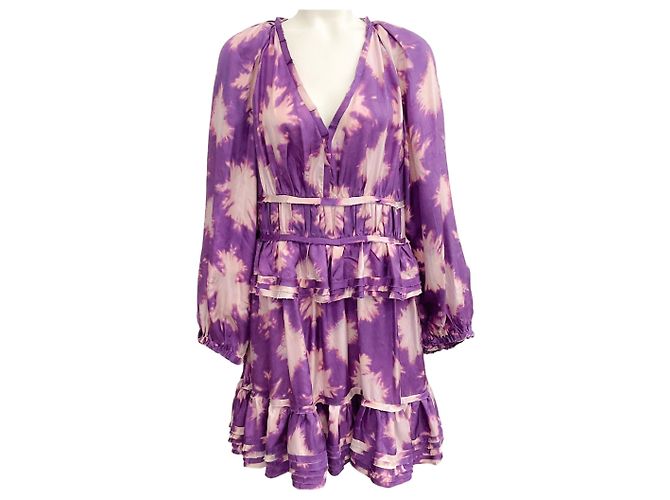 Cassis Blur Emery Kleid von Ulla Johnson Lila