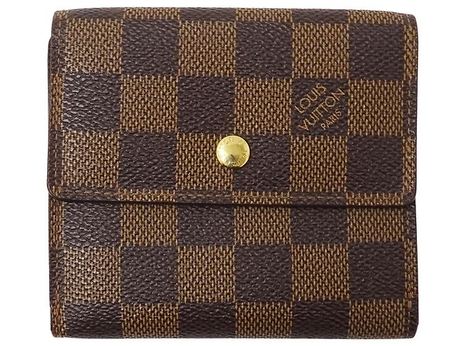 Billetera bi-fold Damier Louis Vuitton Damier ebene