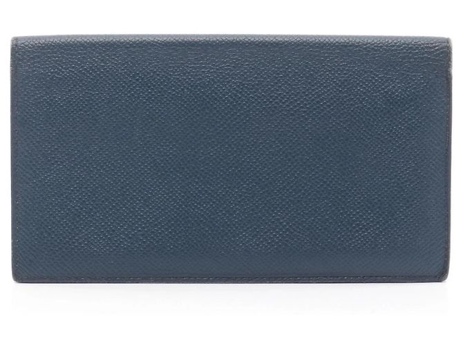 Hermès Hermes Citizen Twill Long Wallet Navy blue