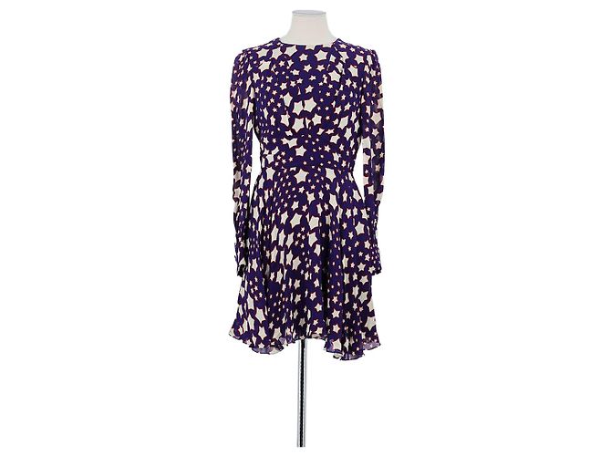 Saint Laurent Violettes Kleid Lila