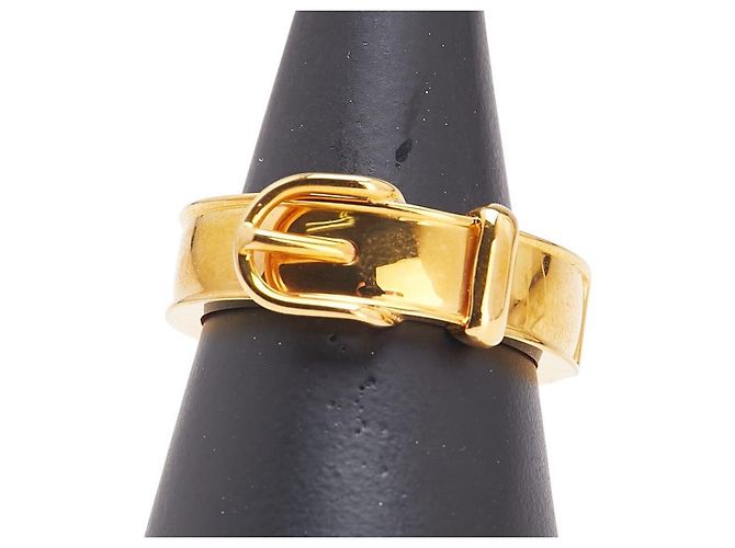 Ring Anillo para bufanda Boucle Sellier de Hermès Dorado Metal