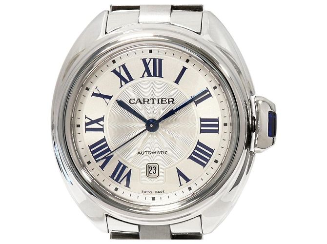 Relógio automático Clé de Cartier com mostrador prateado WSCL0005 Prata