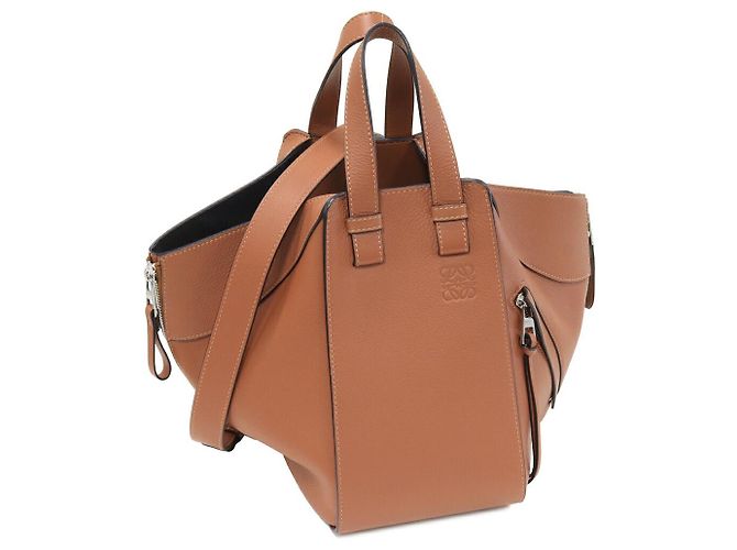 Borsa Hammock 2way in vitello classico Loewe 387.30.S35 Marrone Beige