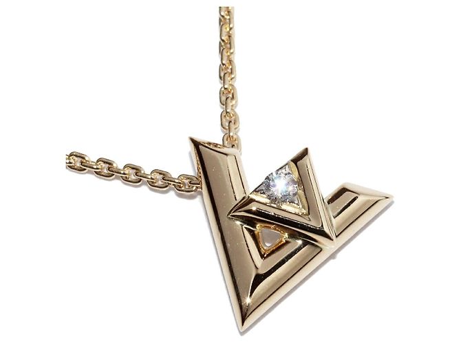 Louis Vuitton Collar Péndulo LV Volt One PM en Oro Amarillo de 18K Q93805 Dorado