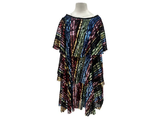 Autre Marque Robe t shirt à sequins multicolor Multiple colors