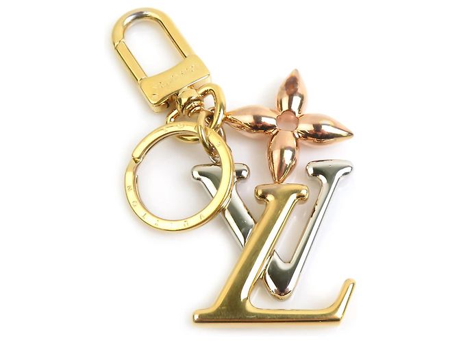 Charm de Bolsa New Wave Louis Vuitton Prata Dourado