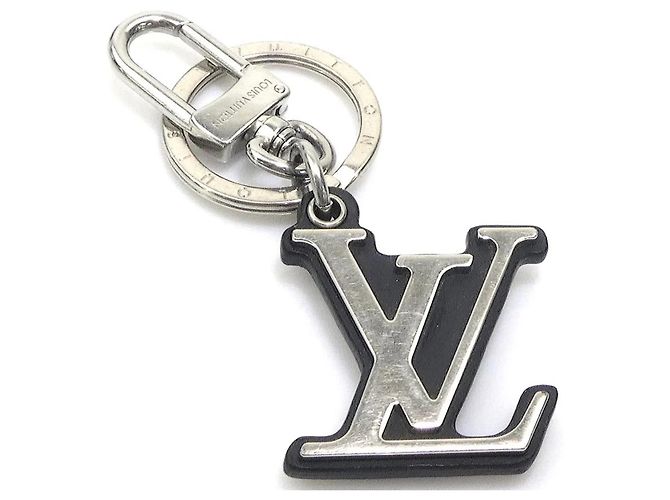Charm per borsa in metallo nero e argento Louis Vuitton
