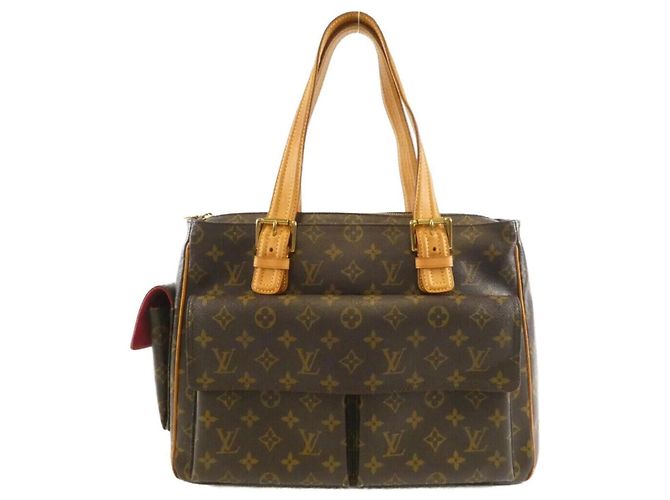 Borsa Louis Vuitton Monogram Multipli Cité Marrone