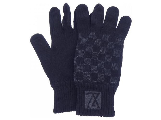 Guanti caldi neri Louis Vuitton Nero