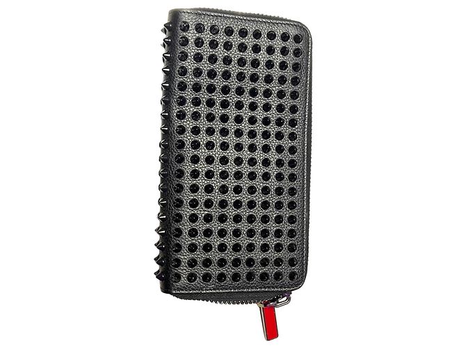 Christian Louboutin Portafoglio Louboutin nero con borchie
