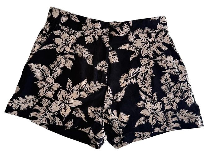 Moncler Shorts Schwarz Viskose