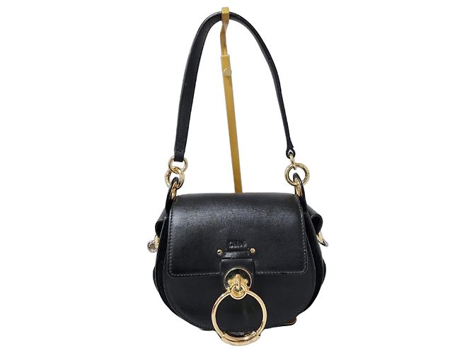 Bolsa de Ombro Tess CHLOÉ Preta Preto
