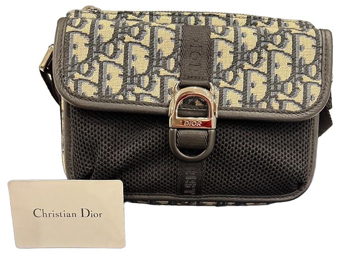 Borsa Saddle Oblique 8 Christian Dior Nera Nero