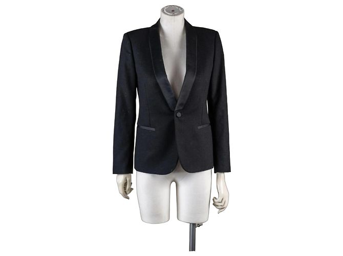 Saint Laurent Black jacket with satin lapels