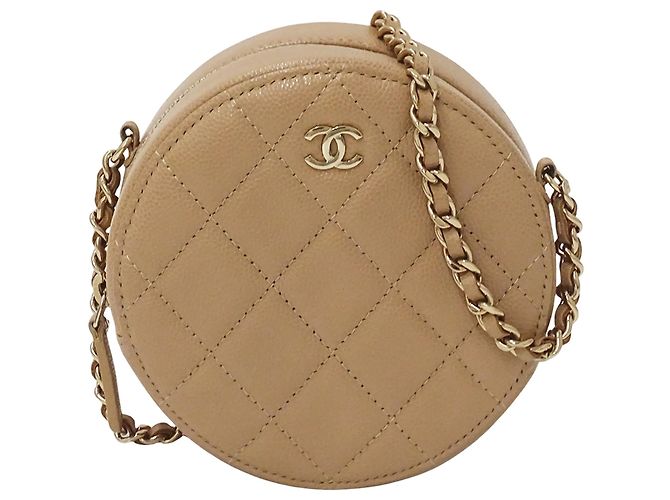 Chanel Matelassé Beiger Handtasche
