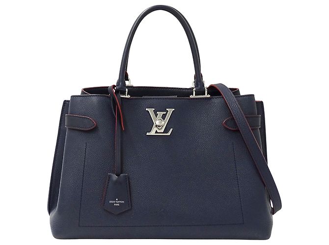Bolso de mano para mujer Louis Vuitton en Marine Rouge Roja Azul marino