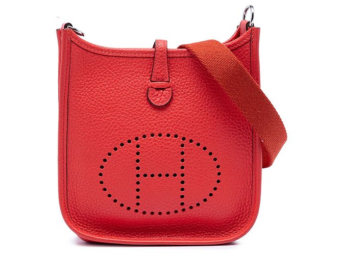 Evelyne Hermès Évelyne I TPM en Cuir Clémence Rouge