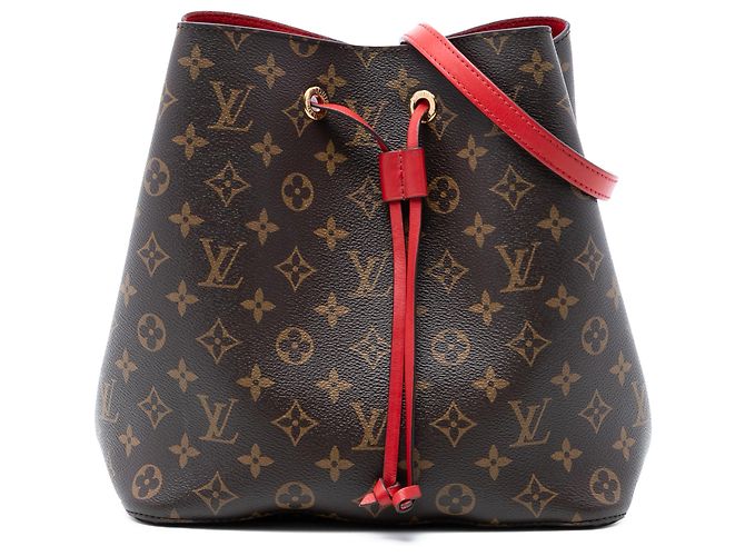 Néonoé Louis Vuitton Bolsa Neonoe MM Monograma Marrom
