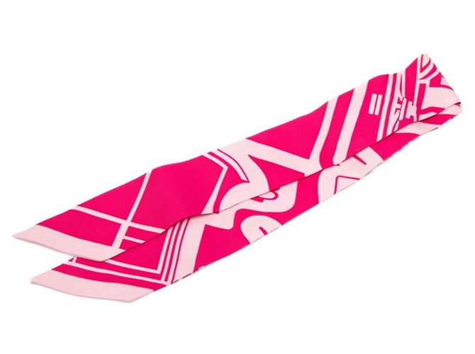 Sciarpa Muffler Hermès Twilly Les Coupes Tattoo Rosa