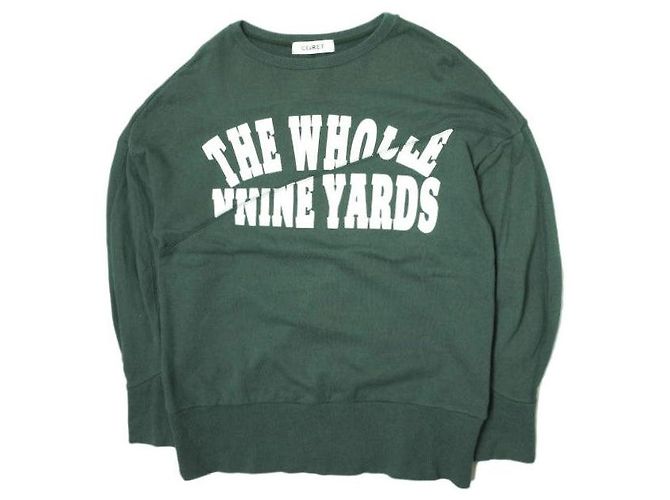 Autre Marque Baumwoll-Sweatshirt mit CEaRET Remake-Logo Grün Dunkelgrün