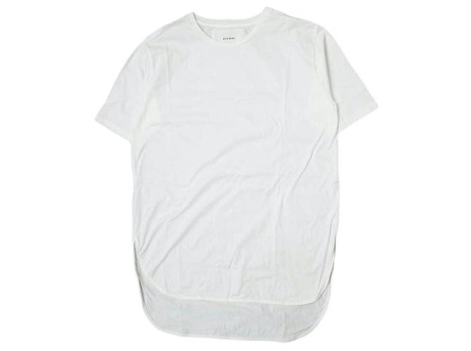 Autre Marque Top de jersey ADAWAS Round Hem T S S Cotton Blanco