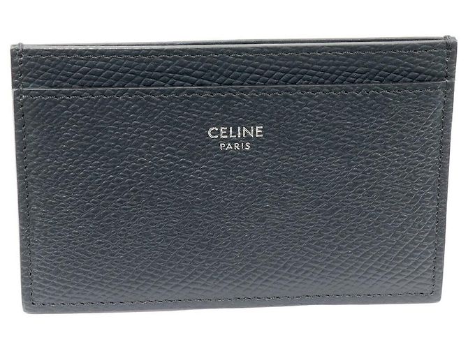 Céline Celine Grained Calfskin Card Holder Card Case