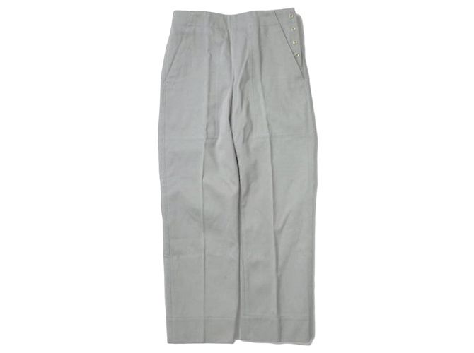 Autre Marque Pantaloni Baker in twill di cotone Drawer Marrone Grigio