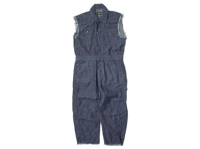 Autre Marque Macacão de linho e algodão Needles Azul