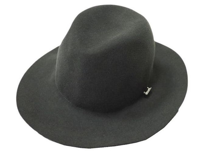 Autre Marque maniera FOLDABLE FELT SOFT HAT Wool Hat Brown Dark grey