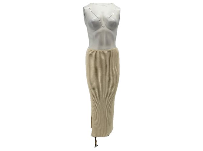 Autre Marque NERVURE Wollrock beige