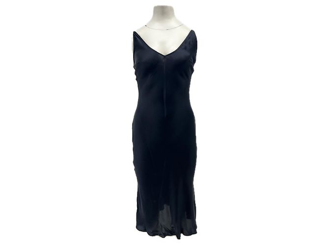 Autre Marque JORANDO Seidenkleid Schwarz