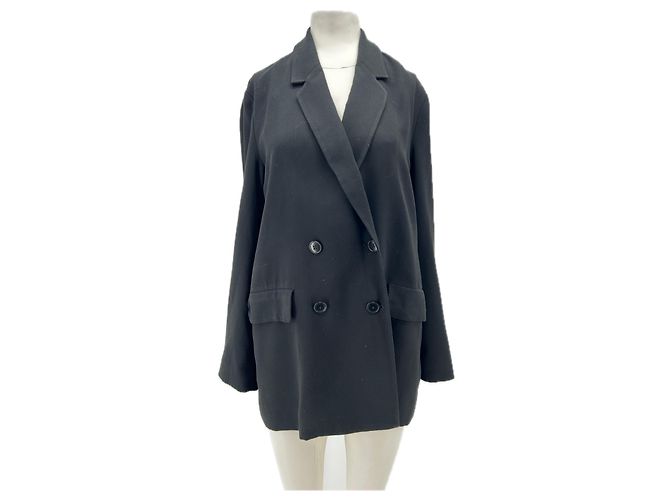 Reformation Blazer de botão duplo Preto