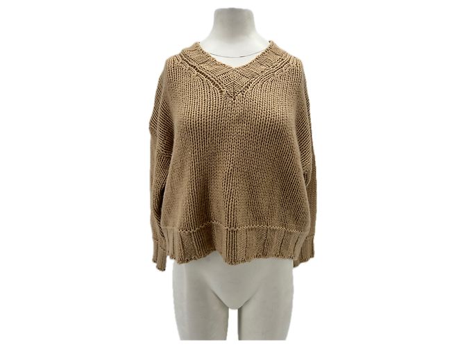 Autre Marque Cremefarbener Cashmere-Pullover Beige 