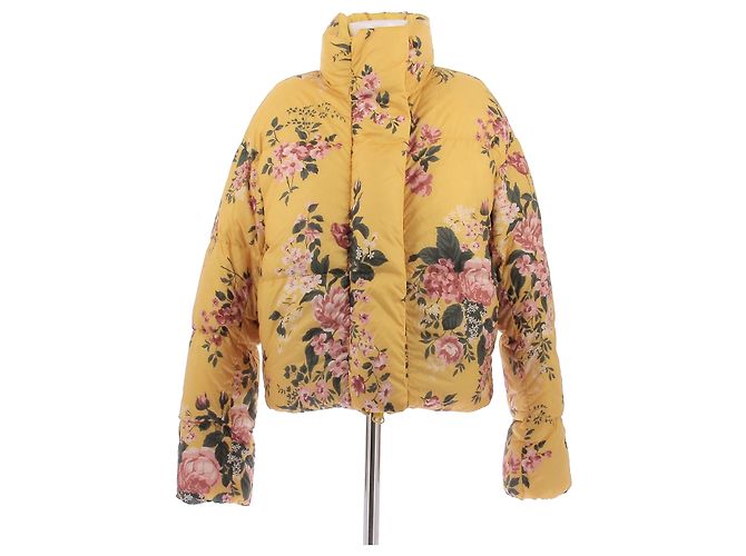 Canada Goose Doudoune jaune à fleurs réversible Yellow