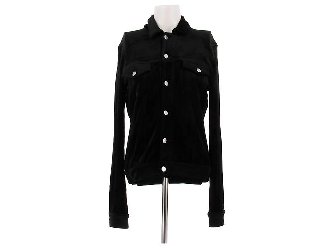 Autre Marque Schwarze Samtjacke