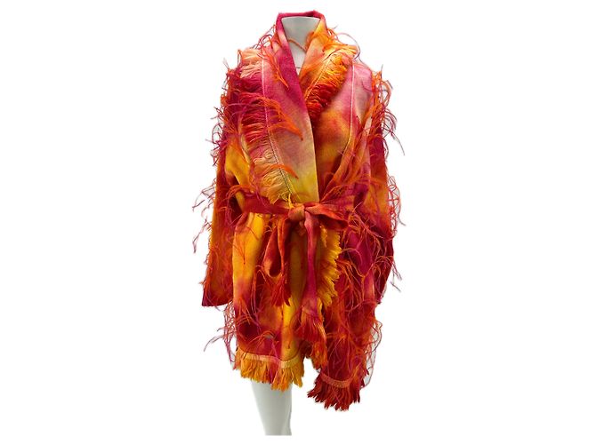 Alanui Wollcardigan Orange Größe S