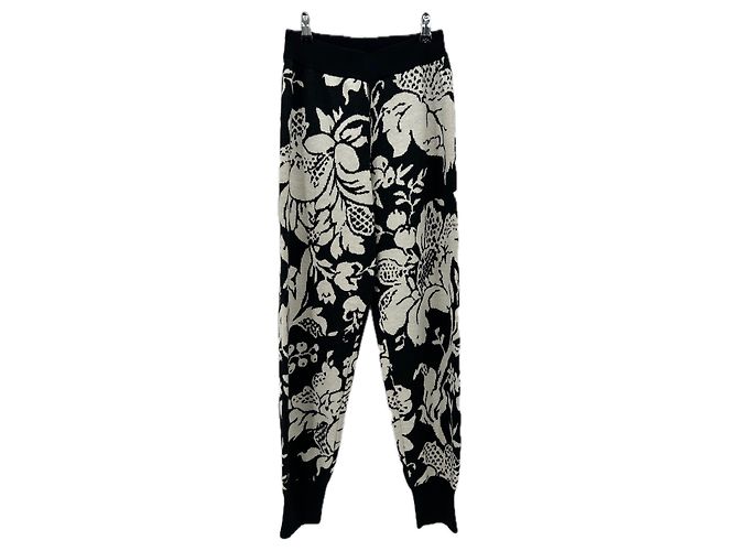 Autre Marque Calça de moletom estampada em lã Preto