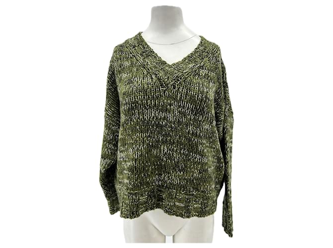 Autre Marque Maglione verde in cashmere 