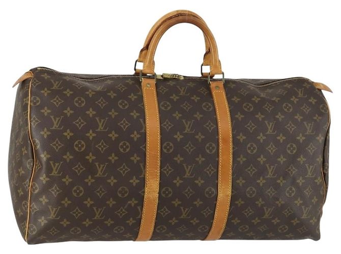 Louis Vuitton Keepall Monogram Canvas 55 Marrone