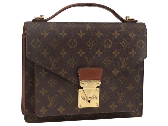 LOUIS VUITTON Monogram Monceau 28 Handtasche 2way M51185 LV Auth ARZ613 Monogramm