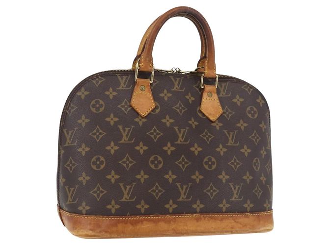 LOUIS VUITTON Borsa a Mano Monogram Alma M51130 LV Auth AMZ386 Monogramma